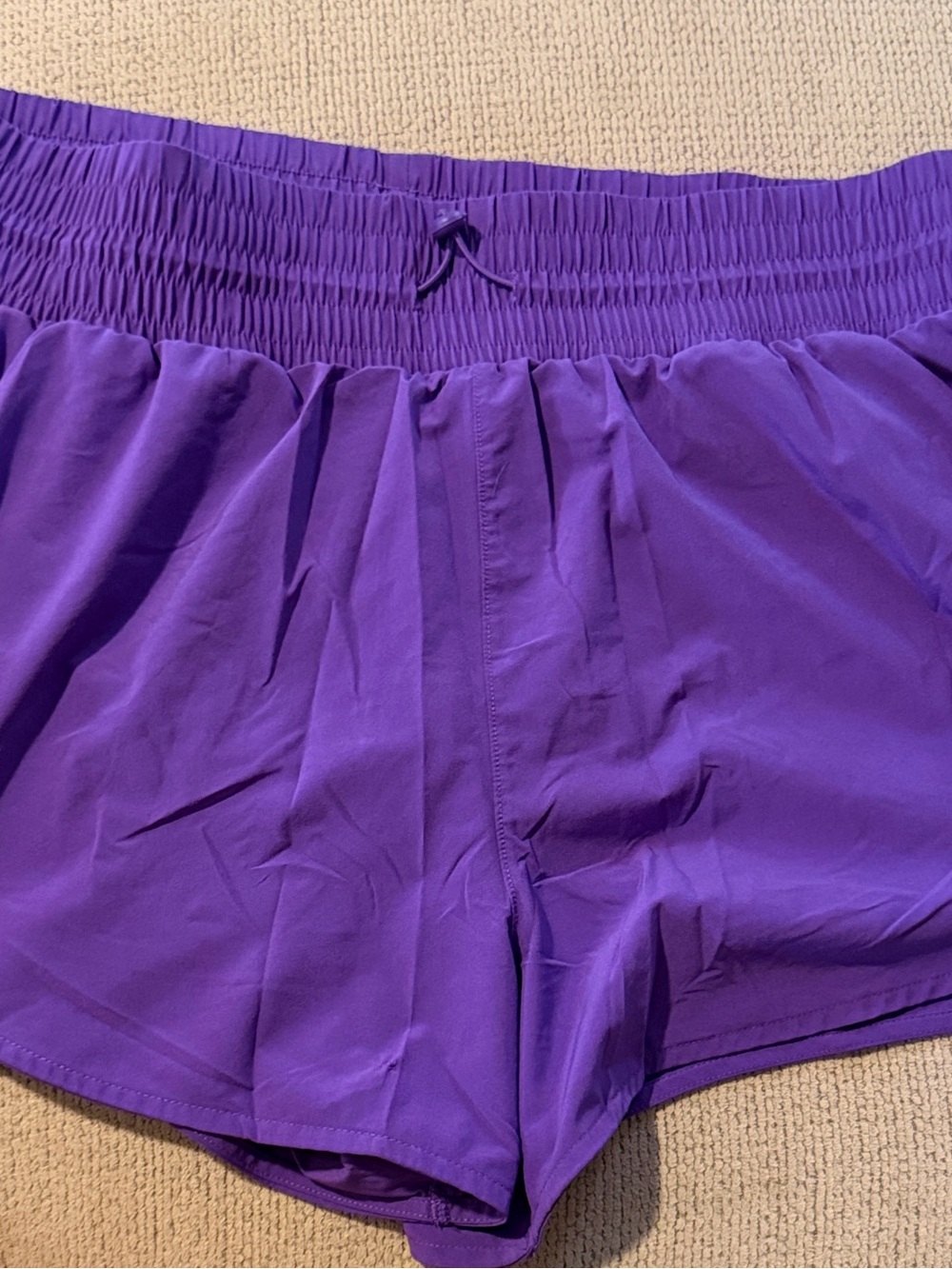 All In Motion Purple Women's High Waisted Athletic Shorts